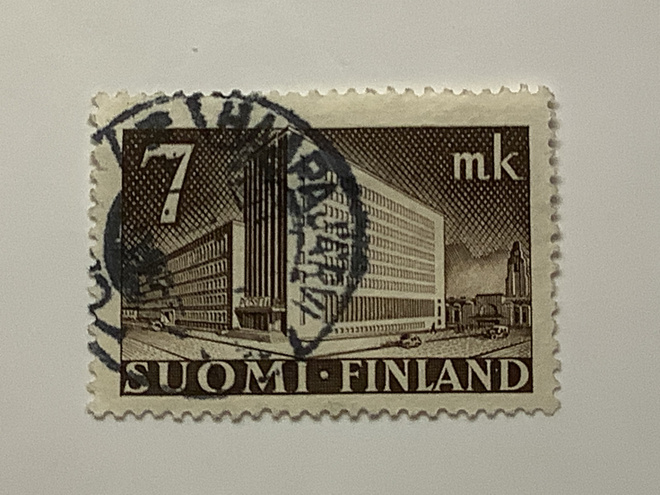 267 / 1942 M30 Postitalo 7mk o leimattu