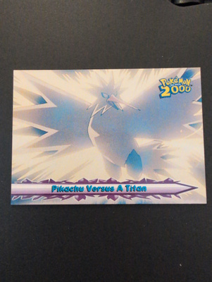 Pikachu versus a Titan Pokemon Topps 2000