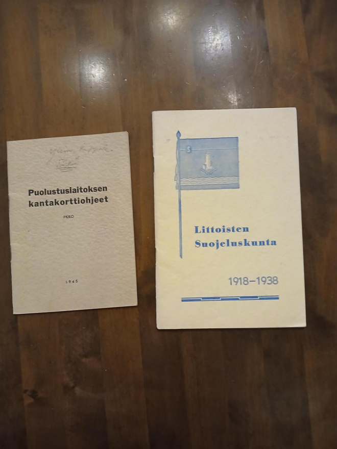 Ohjesääntö ja Littoisten Suojeluskunnan 20 v. historiikki