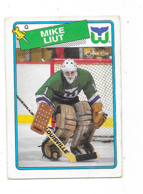 1988-89 OPC #127 Mike Liut , Hartford Whalers MV