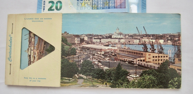 VANHA Postikortti Vihko Curteichcolor Helsinki 1960-l