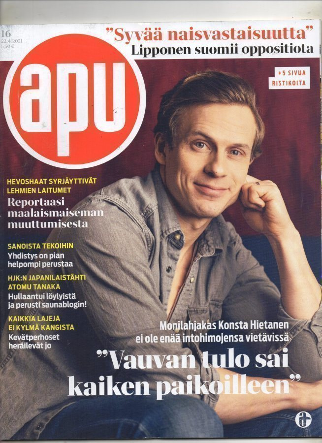 Apu n:o 16 2021 Konsta Hietanen. Atomu. Paavo Lipponen.