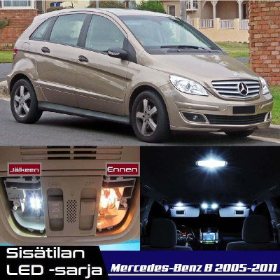 Mercedes-Benz B (W245) Sisätilan LED-sarja 15-os