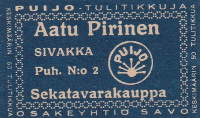 Sivakka, Aatu Pirinen ,  Puijo  s5/3