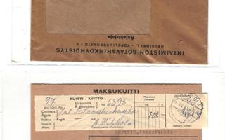POSTIL. KÄRKÖLÄ IRTAIMISTON SOTAVAHINKOYHDISTYS+FRAMA HELS.