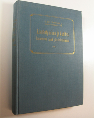 Karl Kautsky : Lisääntyminen ja kehitys luonnossa sekä yh...
