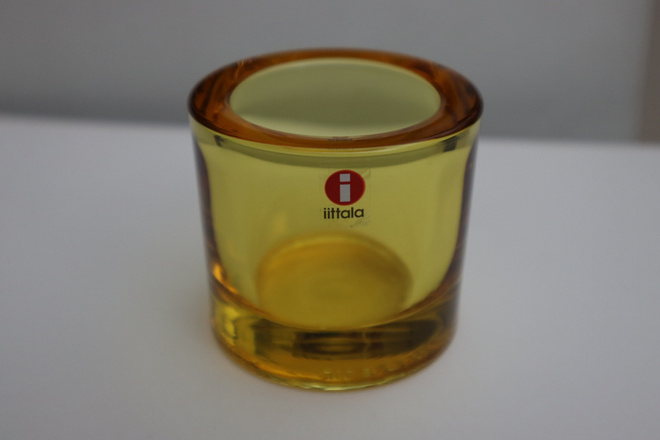 Iittala kivi tuikku vanha keltainen (tuikku 1)