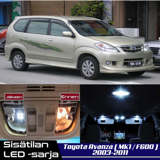 Toyota Avanza (F600) Sisätilan LED-sarja 4-osain
