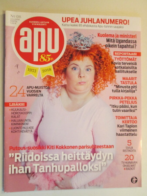 APU LEHTI 8 / 2018 SISÄLLYSLUETTELO KUVISSA