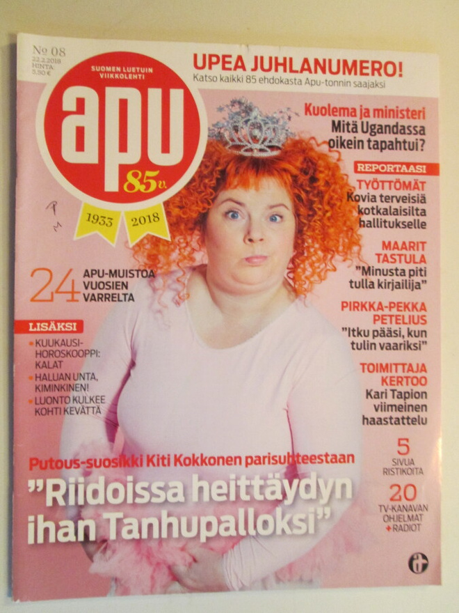 APU LEHTI 8 / 2018  SISÄLLYSLUETTELO KUVISSA