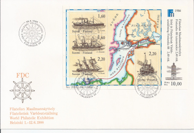 1986  FDC Finlandia 88