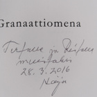 Kaija Lehmuskallio : Granaattiomena : runoja (signeerattu... - pikkukuva 3