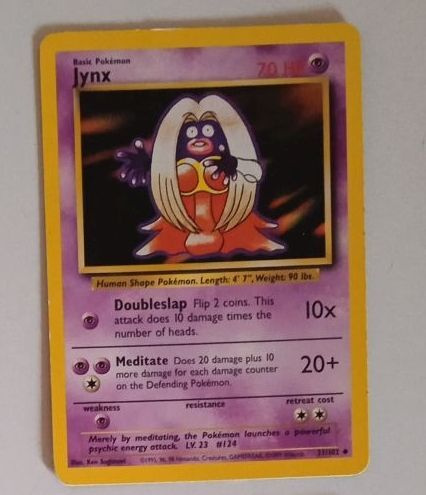 POKEMON KORTTI JYNX , VANHA