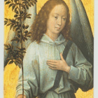 Hans Memling (1433-94) : Angel holding a Palm  (R) - pikkukuva 1