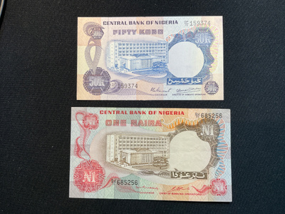 Central bank of Nigeria 50 kobo - British Africa.