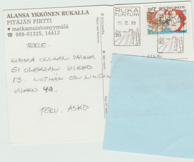 Postileima : RUKATUNTURI 11.12.90 (R)