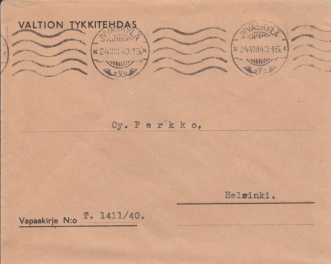 VAPAAKIRJE VALTION TYKKITEHDAS/PERKKO