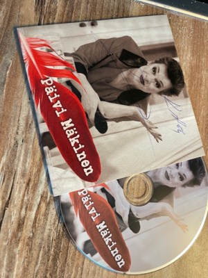 Päivi Mäkinen Edith Piaf promo nimmari CD