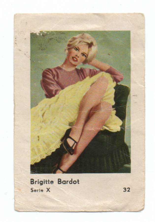 Purkkakuva Hellas Serie X n:o 32 Brigitte Bardot