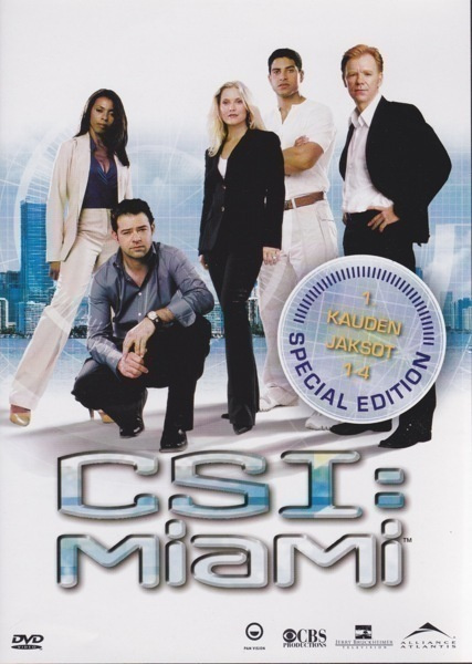 DVD: CSI: Miami (1 . kauden jaksot 1-4)