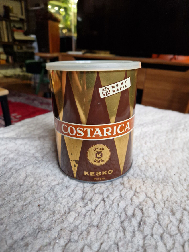 COTARICA  Peltinen Kahvipurkki