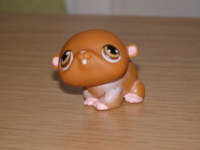 LITTLEST PET SHOP pieni ruskea HAMSTERI #35