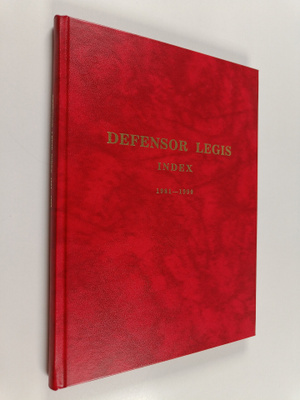 Mikko Tulokas : Defensor legis : index 1981-1990