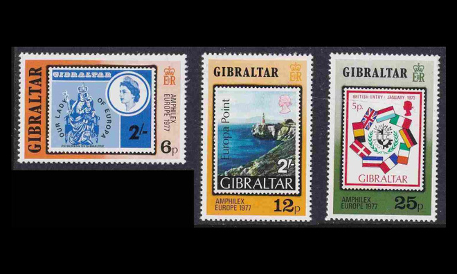 Gibraltar 364-6 ** Europa Postimerkkinäyttely (1977)