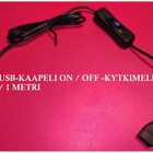 USB-jatkokaapeli ON/OFF-kytkimellä / 1 metri #29269 - pikkukuva 1