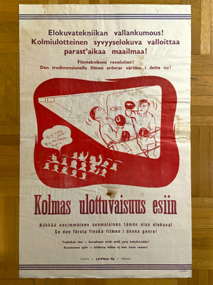 Vanha elokuvajuliste: Kolmas ulottuvaisuus esiin