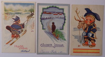3 kpl Postikortteja 1930-40 lukua