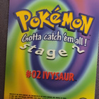 Pokemon Blue Topps 1999 - IVYSAUR #02 - Stage 2 E2 of 12 - pikkukuva 2