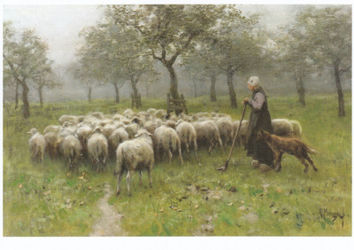 Anton Mauve: Lammaspaimen laumansa kanssa