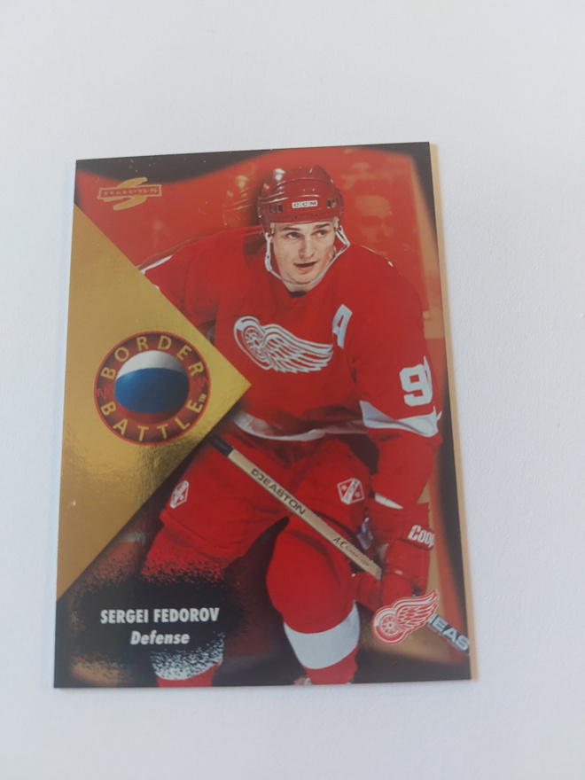 1995-96 Score Border Battle #13 Sergei Fedorov