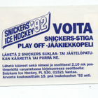 SNICKERS ICE HOCKEY ' 92 n:o 31 KIM SOGAARD - pikkukuva 2