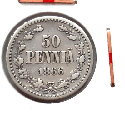 50 penniä 1866