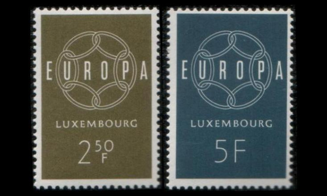 Luxemburg 609-10 ** Europa (1959)