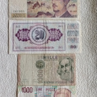 Ranskan,Jugoslavian ja Italian seteleitä 4 kpl. 1980 luvulta - pikkukuva 1
