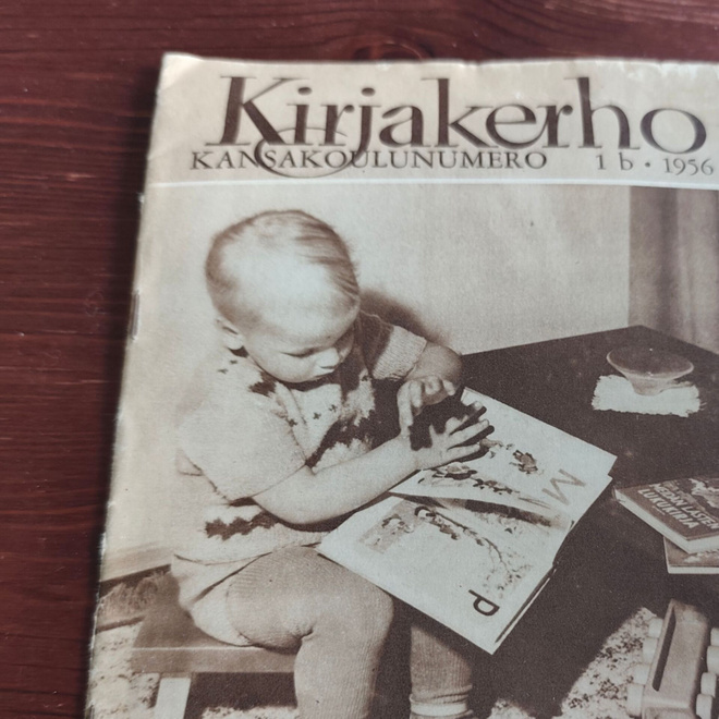 Kirjakerho Kansakoulunumero 1b 1956