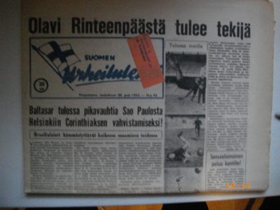 Suomen Urheilulehti Nro 45/1952 (25.2)