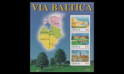 Liettua 577-9BL6 ** Via Baltica (1995)