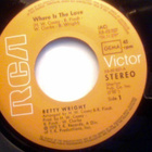BETTY WRIGHT  ::  WHERE IS THE LOVE  ::  VINYYLI  7"    1975 - pikkukuva 2