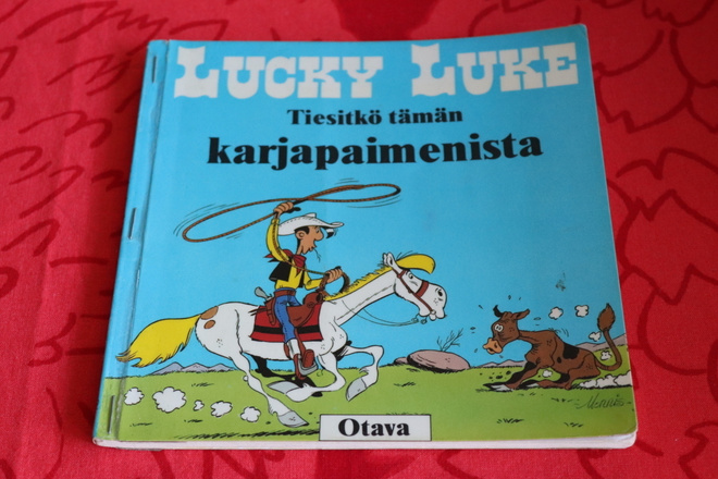 Morris : Lucky Luke Tiesitkö tämän karjapaimenista (k.p.1986
