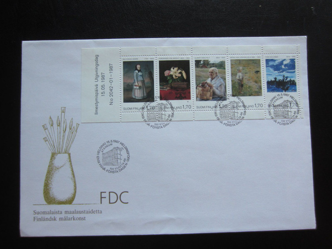 FDC 1987 V9 Ateneum 1887 - 1987