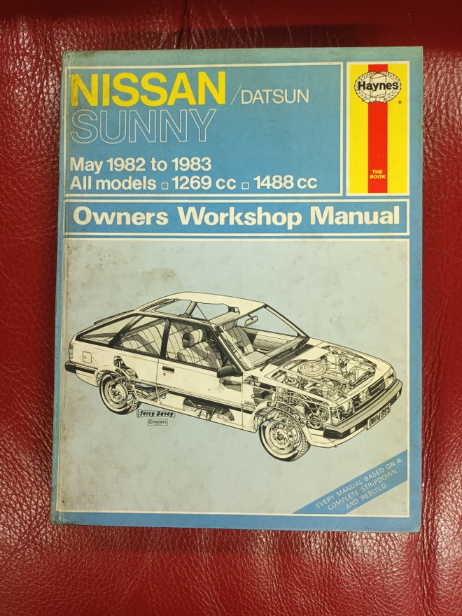 Nissan / Datsun Sunny vm.1982-1983 korjausopas