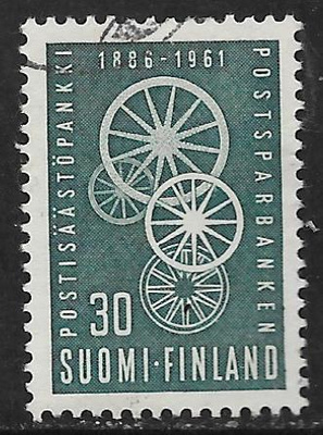 Postisäästöpankki 75v 1961 (LAPE 534) O
