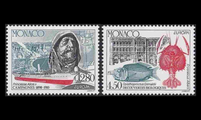 Monaco 2178-9 ** Europa keksinnöt ja löydöt (1994)