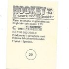 1983 SWE Semic MM-tarra #29 Pekka Rautakallio Suomi & Ässät - pikkukuva 2