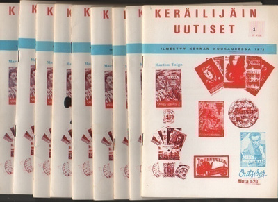Keräilijäin uutiset 2. vsk. 1973, nrot 1 - 12, K3