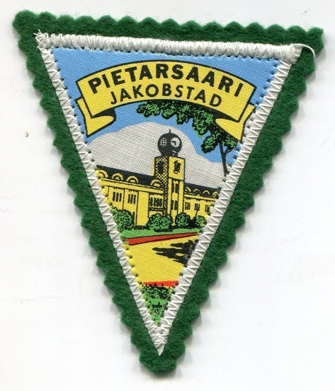 Vanha hihamerkki / kangasmerkki - Jakobstad - Pietarsaari 2